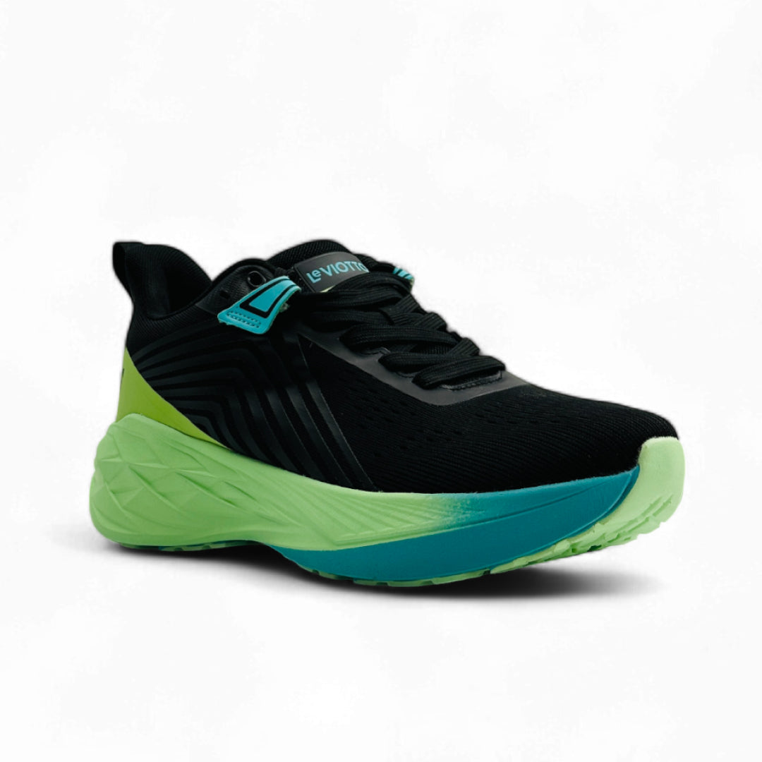 Pro Men's Running Shoes  Black/Lime