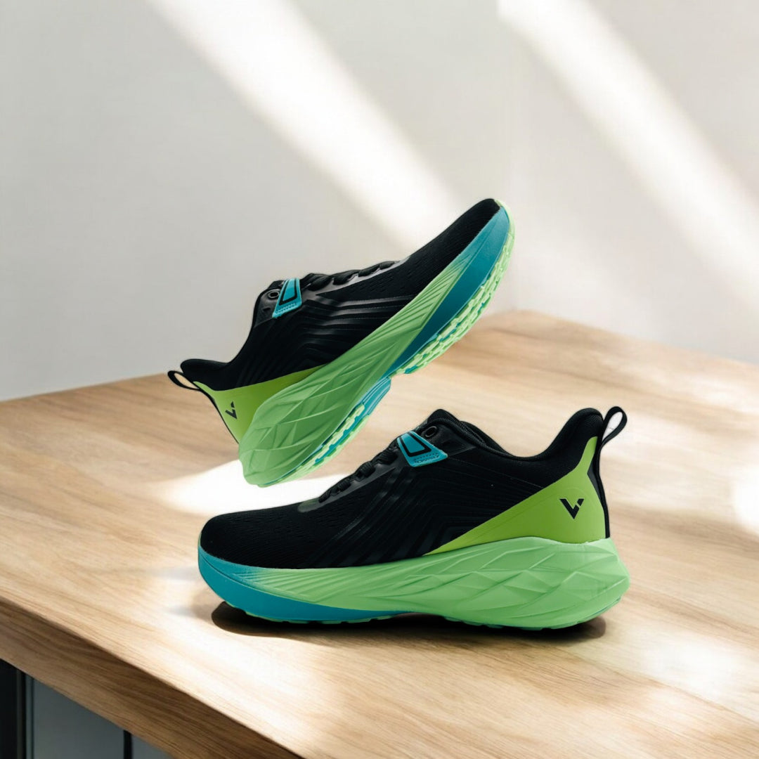 Pro Men's Running Shoes  Black/Lime