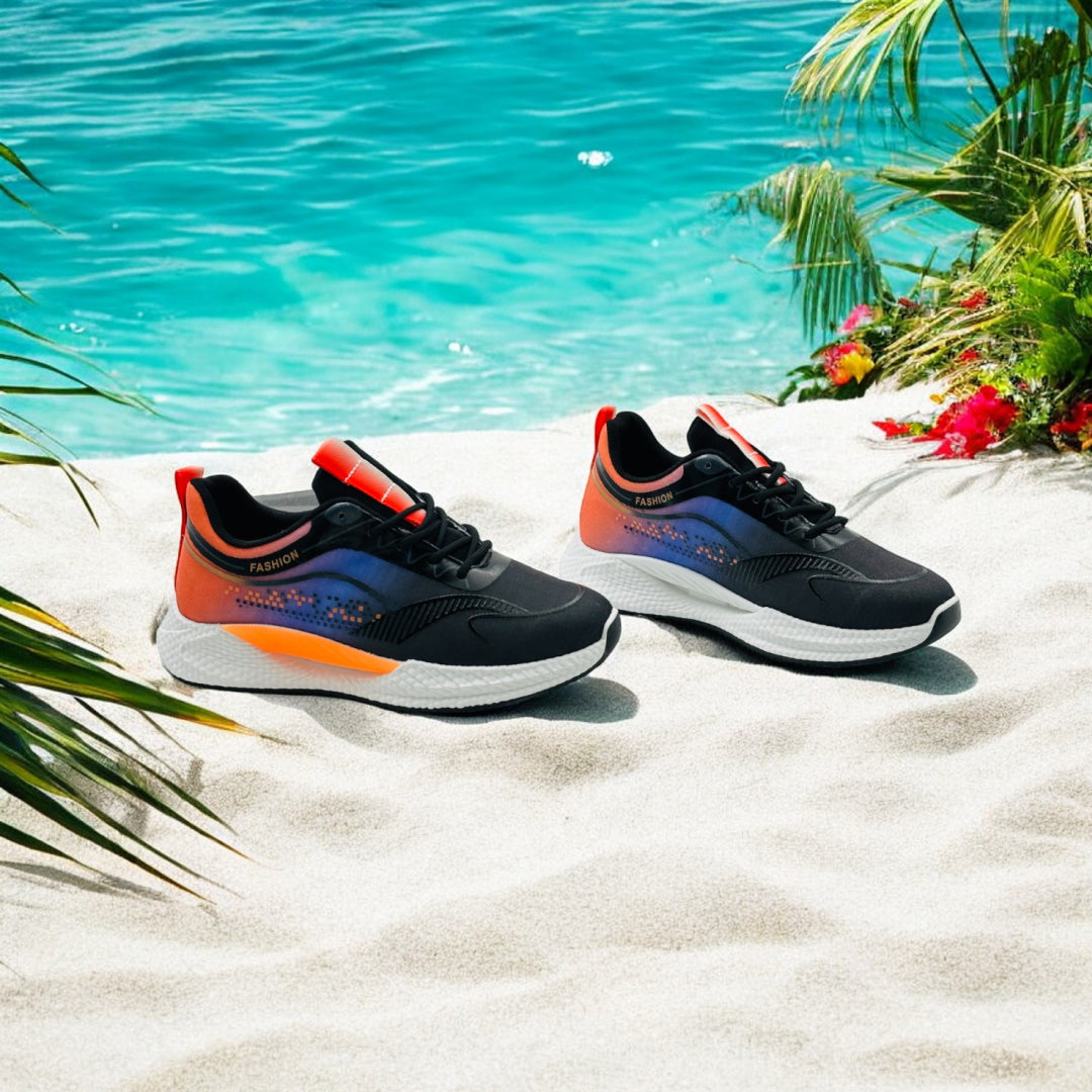 FusionStride Men's Sneakers Black Orange