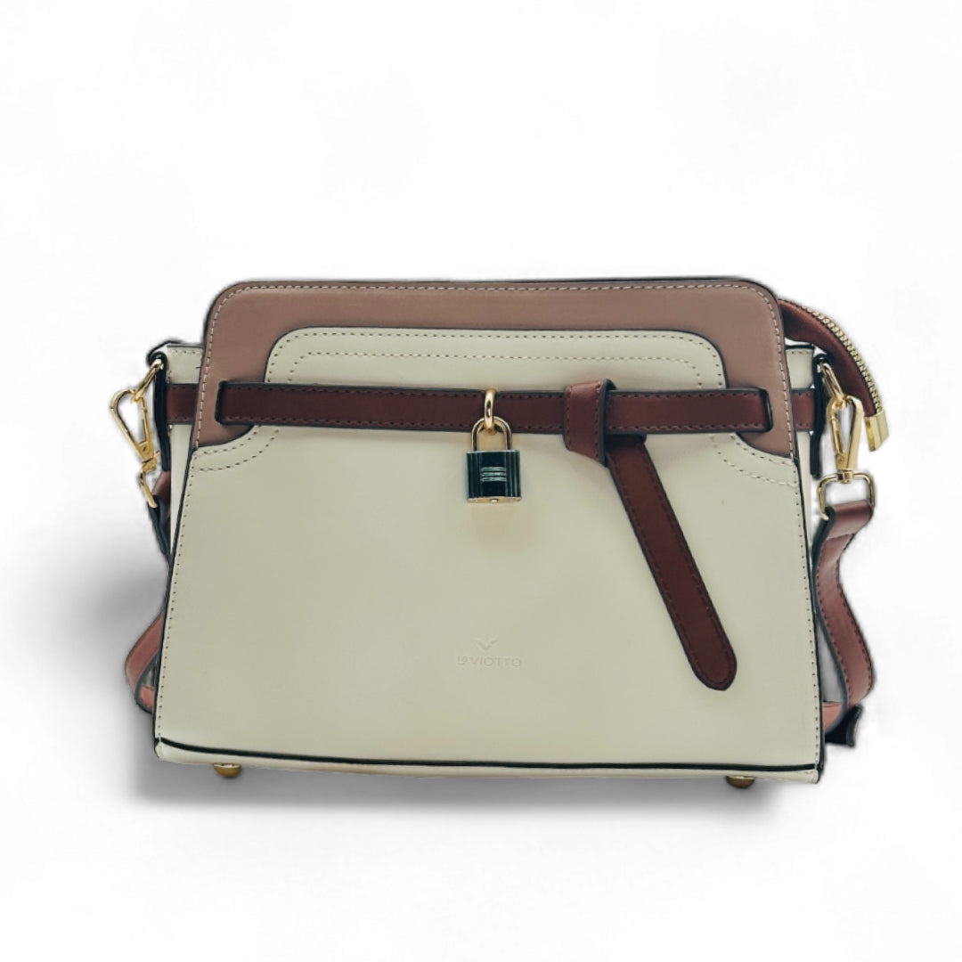 Bella Satchel Women's Handbag White