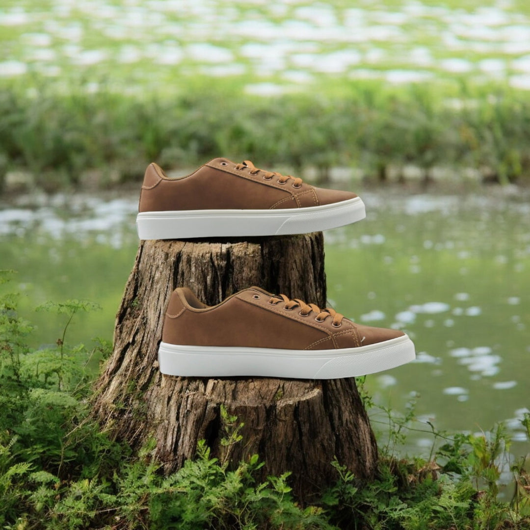 StyleEase Men's sneakers Coffee