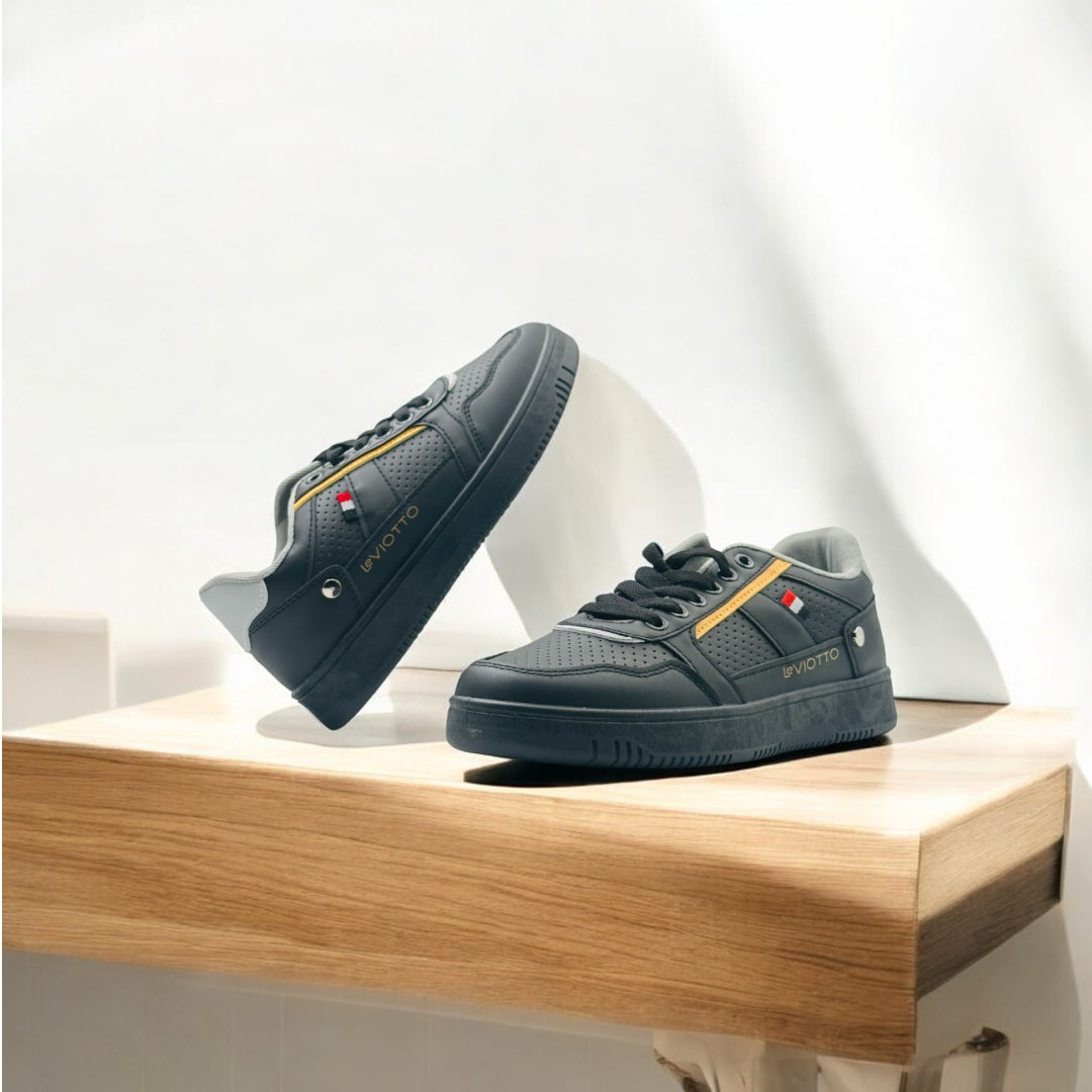 StyleEase Men's sneakers Black Yellow