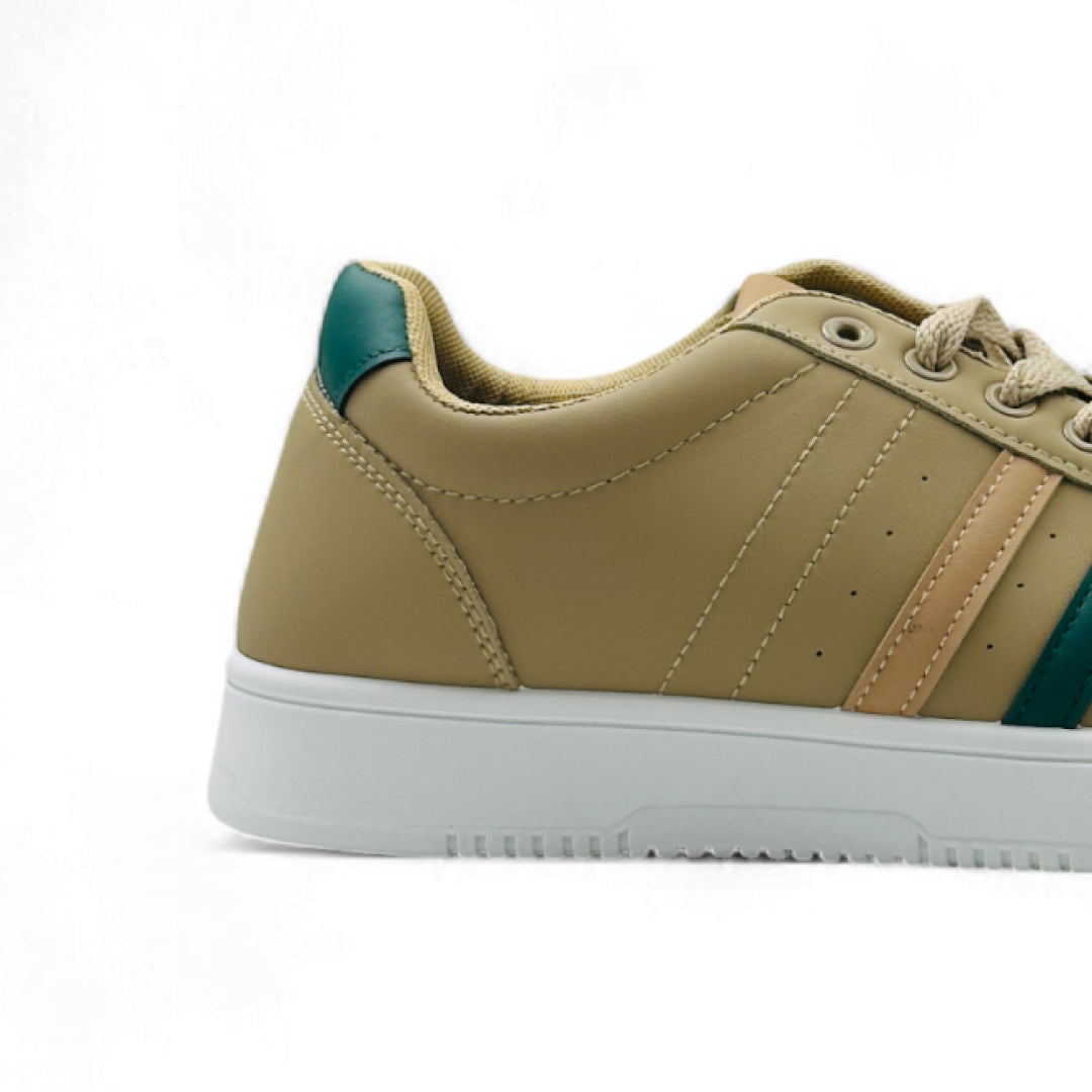 StyleEase Men's sneakers Camel Green