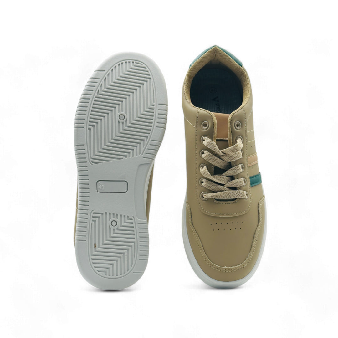 StyleEase Men's sneakers Camel Green