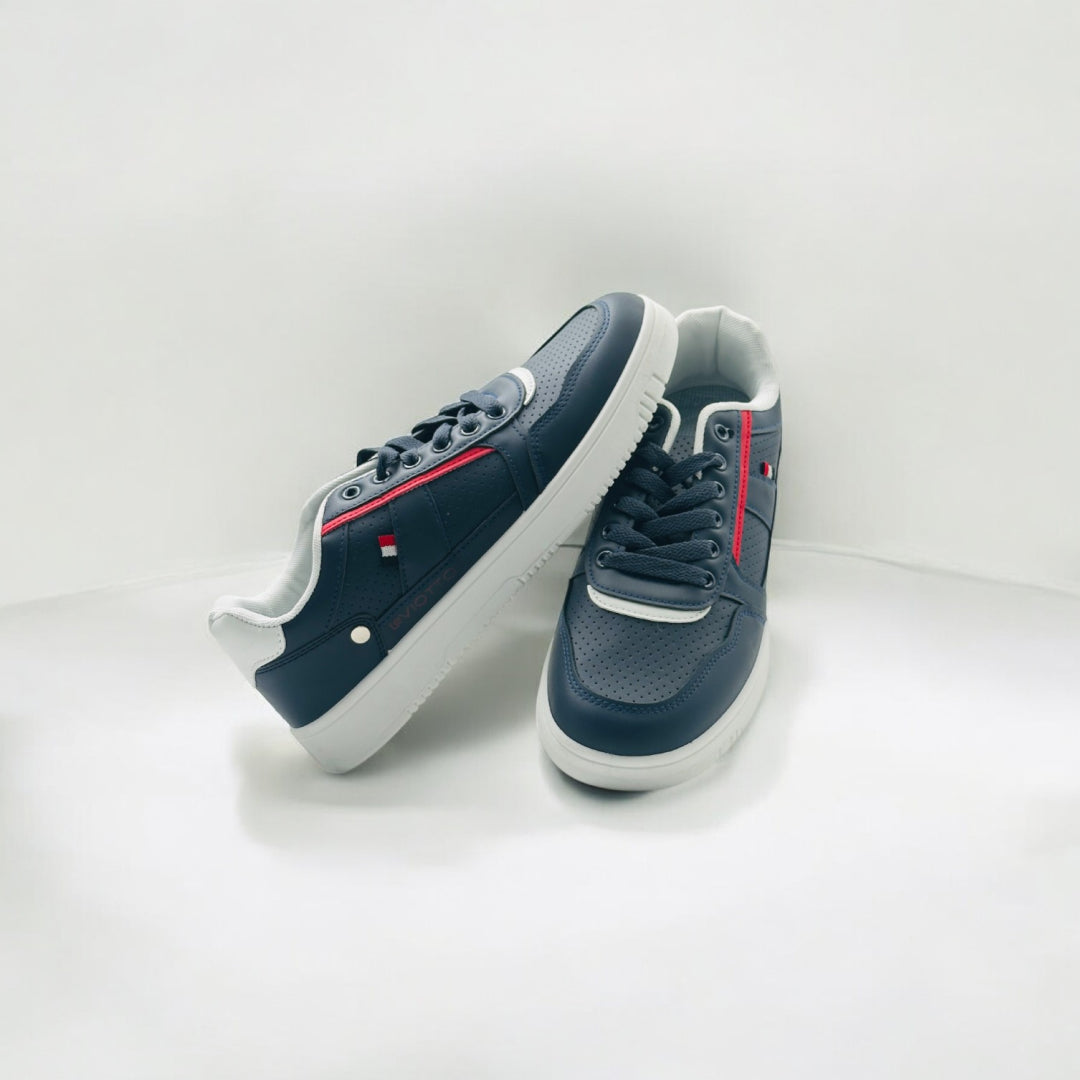 StyleEase Men's sneakers Navy Red