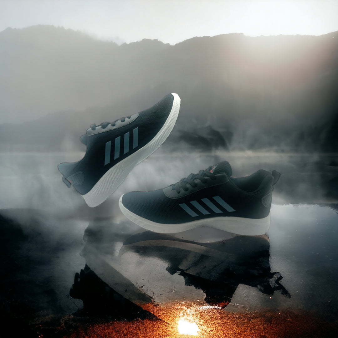 SportX Men's Sports Shoes Black White