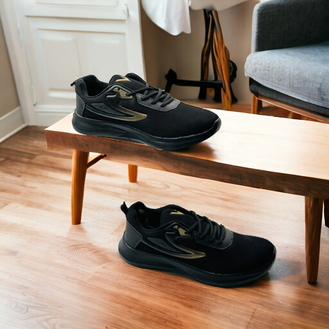 UrbanStrides Men's Sneakers Black & Gold