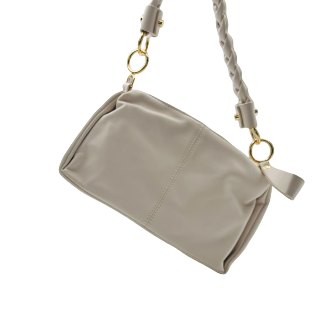 Bella Satchel Women's Handbag White Gold